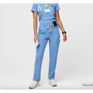 Figs Yola Skinny Scrub Pants in Ceil Blue Size XS